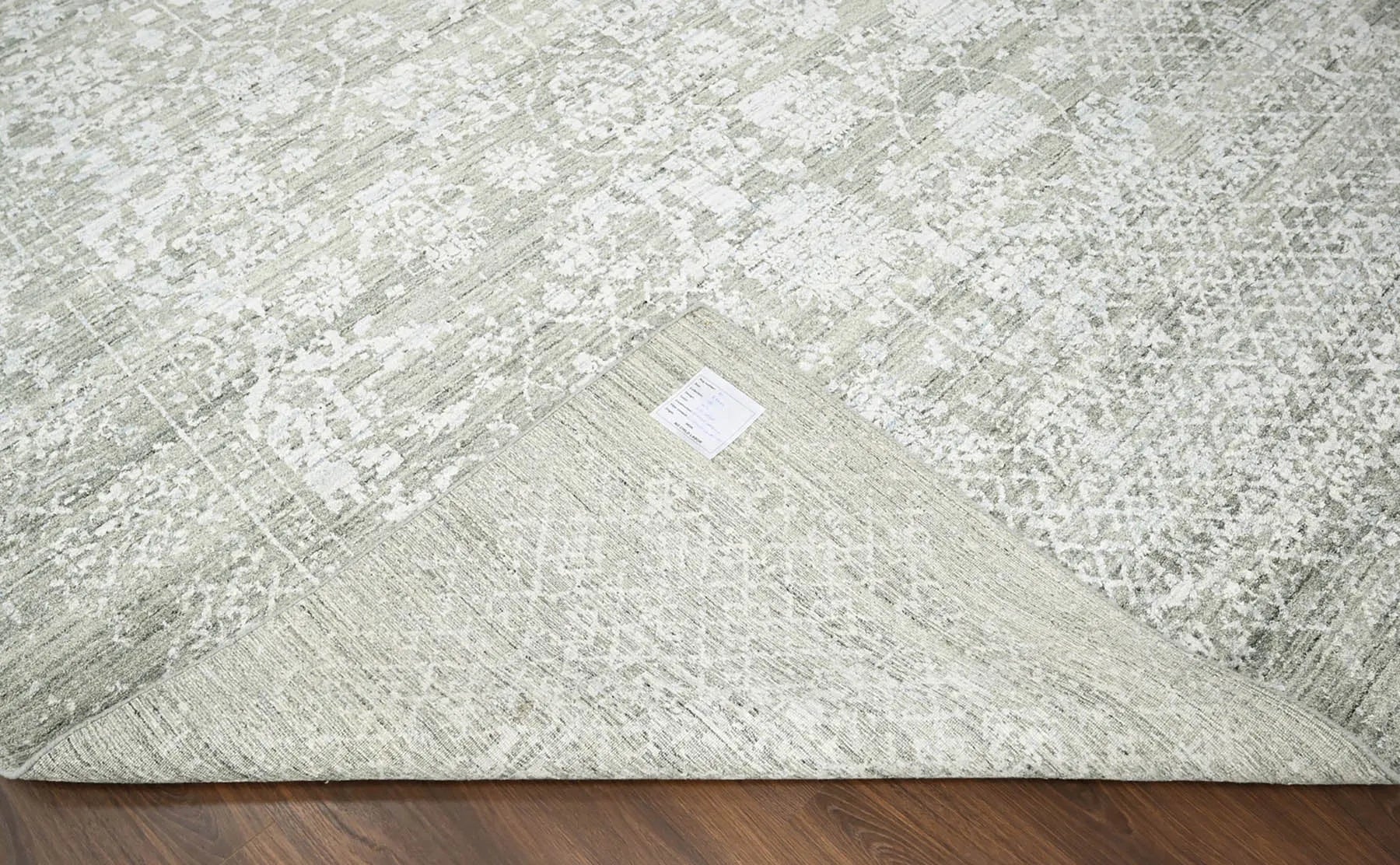 8x10 Gray, Beige Hand Knotted 100% Wool Modern & Contemporary Oriental Area Rug