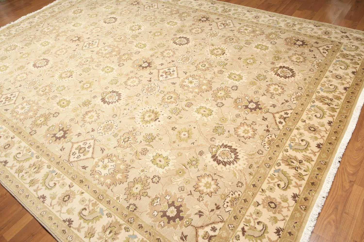 9' x 12' Traditional Oushak Hand Knotted Area Rug Carpet 100% wool Beige
