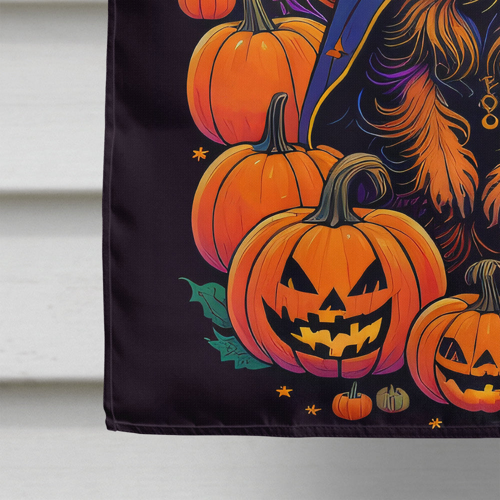 Australian Terrier Witchy Halloween House Flag