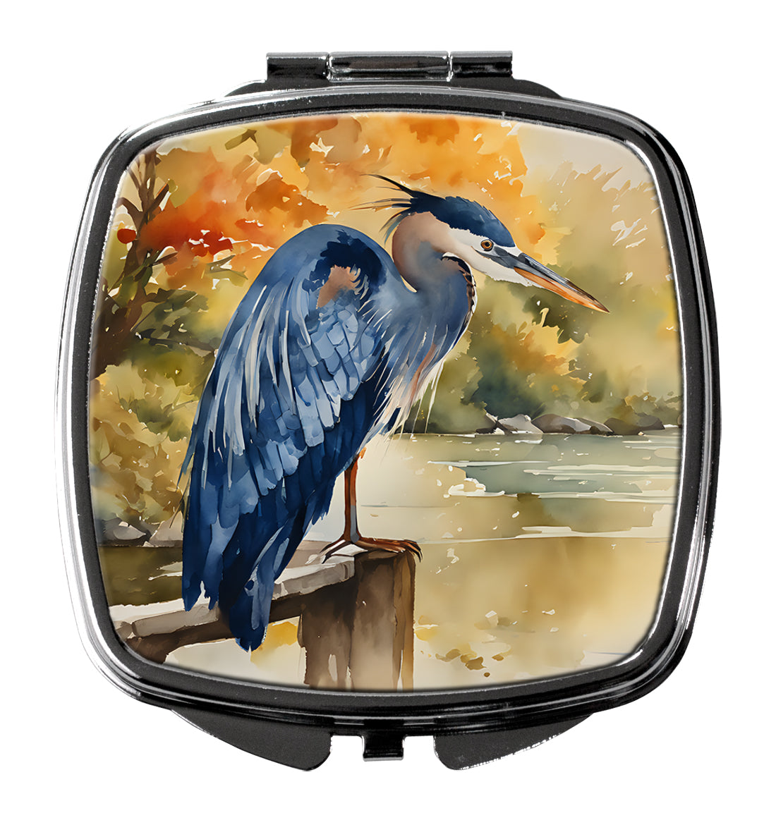 Blue Heron Compact Mirror
