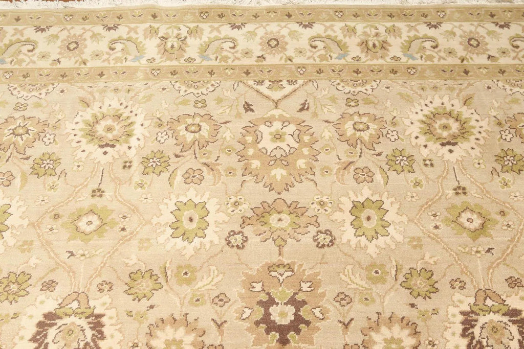 9' x 12' Traditional Oushak Hand Knotted Area Rug Carpet 100% wool Beige