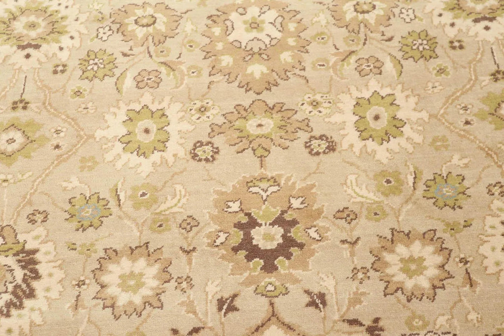 9' x 12' Traditional Oushak Hand Knotted Area Rug Carpet 100% wool Beige